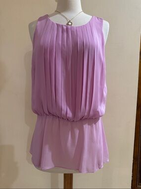 Bisou Bisou Dusty Rose Sleeveless Top